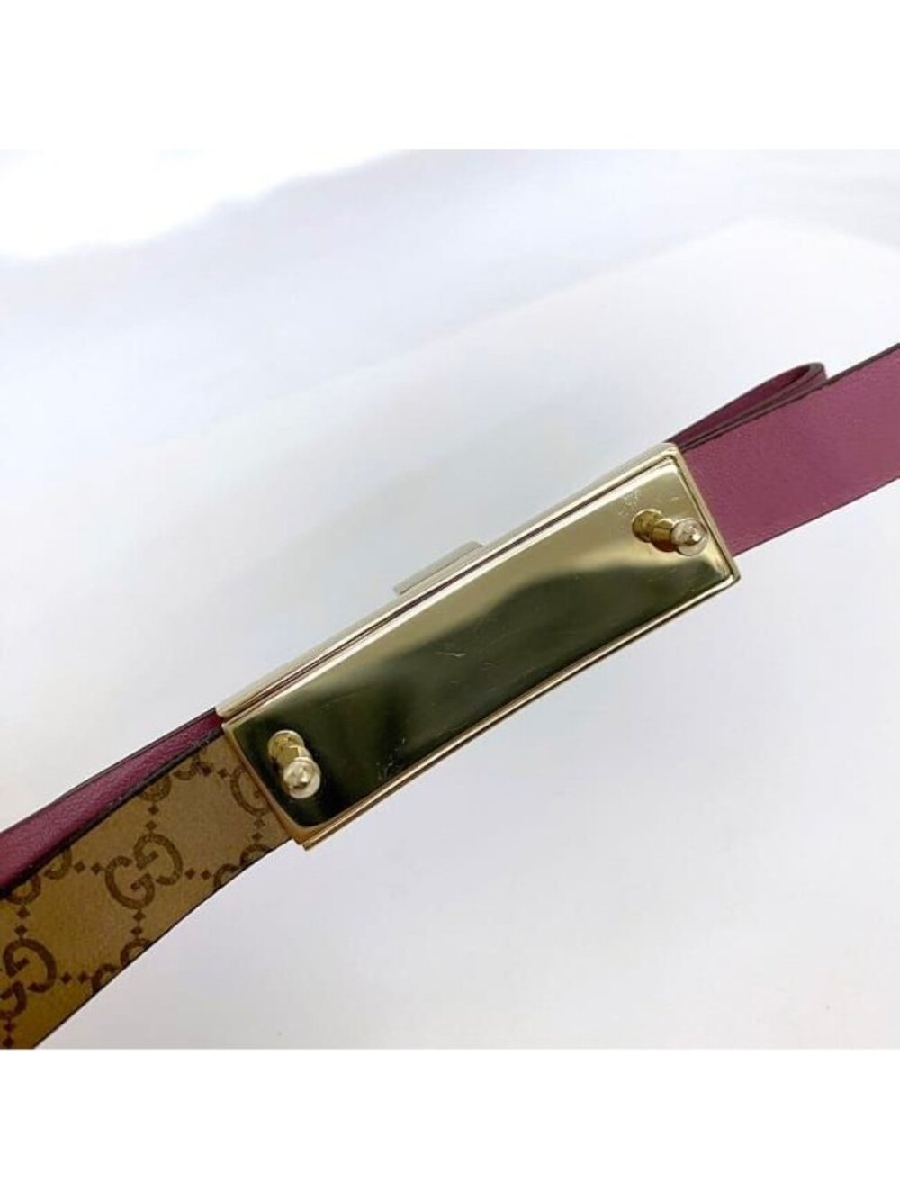 Gucci Waist Belt Pink Interlocking - Picture 9 of 10